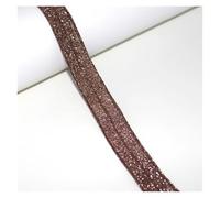 YGMNQAL 15mm Gold Silver Glitter Thread Foe Ribbon Fold Over Elastic Bands for Hair Tie Underwear Bracelet DIY Sewing Accessories(90110,50Yards)