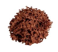 YGMNQAL 5-10yard Elastic Lace Ribbon Black White Color Button Loops DIY Multicolor Handmade Trimming for Clothes Sewing Rubber Band(Brown,14mm 10yards)