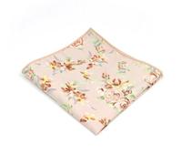 YGMNQAL 9pc Lovely Cotton Floral Pattern Handkerchiefs Green Flower Pocket Square Hanky Cravat For Business Wedding Party Shirt Accessories(Color-02)