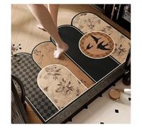 YGMNQAL Bathroom Floor Mat Chinese Retro Toilet Non-Slip Foot Door Absorbent(Bird Silhouette-C,40x60cm15.7x23.6in)