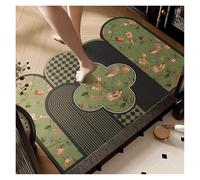 YGMNQAL Bathroom Floor Mat Chinese Retro Toilet Non-Slip Foot Door Absorbent(Bird Silhouette-E,40x60cm15.7x23.6in)