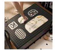 YGMNQAL Bathroom Floor Mat Chinese Retro Toilet Non-Slip Foot Door Absorbent(Bird Silhouette-H,40x60cm15.7x23.6in)