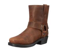 YGMNQAL Bottes for hommes, bottes de cowboy western à fermeture éclair latérale, courtes rétro for, d'extérieur légères et confortables(Brown,45)