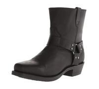 YGMNQAL Bottes for hommes, bottes de cowboy western à fermeture éclair latérale, courtes rétro for, d'extérieur légères et confortables(Black,45)
