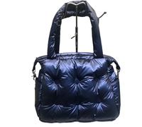 YGMNQAL Cotton Winter Women Space Pad Feather Down Bag Bucket Handbag Shoulder Tote(Color 03)