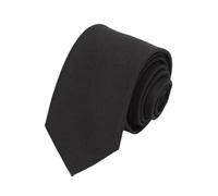 YGMNQAL Cravate Homme Affaires Cravate homme coton noir uni col étroit slim for mariage, affaires, décontracté, fête, costume, accessoire(Black)