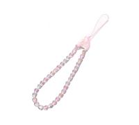 YGMNQAL Dragonne De Téléphone En Perles Chaîne de téléphone avec pendentif étoile perlée Y2K, sangle en forme cœur scintillante, sac à lanière coloré Anti-perte for portable(Pink-heart)