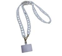 YGMNQAL Dragonne De Téléphone En Perles Longue lanière de téléphone portable, collier à bandoulière en perles, sangle chaîne, Clip boucle universel perlé la main for étui(Color 7)