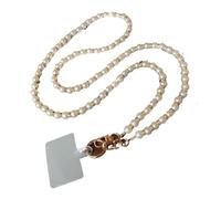 YGMNQAL Dragonne De Téléphone En Perles Longue lanière de téléphone portable, collier à bandoulière en perles, sangle chaîne, Clip boucle universel perlé la main for étui(Color 5)