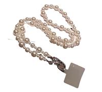 YGMNQAL Dragonne De Téléphone En Perles Longue lanière de téléphone portable, collier à bandoulière en perles, sangle chaîne, Clip boucle universel perlé la main for étui(Color 11)