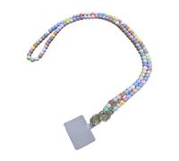 YGMNQAL Dragonne De Téléphone En Perles Longue lanière de téléphone portable, collier à bandoulière en perles, sangle chaîne, Clip boucle universel perlé la main for étui(Color 8)