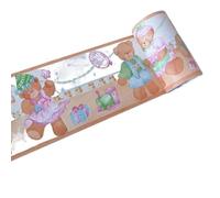 YGMNQAL Frise Murale Adhesive PVC Auto-Adhésif Taille Carrelage Autocollants Pastorale Chambre Mur Art Décoration Salle De Bains Cuisine Toilette Étanche Bordure Papier Peint(B2032,5M X 10CM)