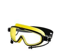 YGMNQAL Large Frame Swimming Goggles with Earplugs for Kids Children's Antifog Swim Pool Glasses Waterproof HD Eyewear(Black)