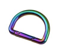 YGMNQAL Lot de 5 ou 10 boucles métalliques for sangles sac, anneaux en D, fermoirs, ceintures, à ressort, porte-clés, mousquetons, accessoires bricolage(Colored,25mm-10Pcs)