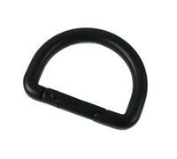 YGMNQAL Lot de 5 ou 10 boucles métalliques for sangles sac, anneaux en D, fermoirs, ceintures, à ressort, porte-clés, mousquetons, accessoires bricolage(Black,19mm-10Pcs)