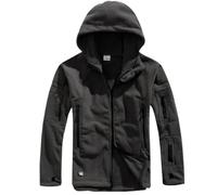 YGMNQAL Men Winter Thermal Fleece Jacket Outdoors Sports Hooded Coat Hiking Hunting Camping(Grey,XX-Large)