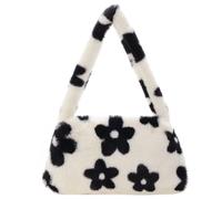 YGMNQAL Mini sacs à bandoulière imprimé vache for femmes, main en peluche imprimés, d'hiver sous les bras, fourre-tout moelleux(P Small)