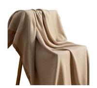 YGMNQAL Plaid Canapé Boheme Couverture légère de Luxe for Salon, Sieste, canapé, Serviette de Chevet, Bureau, Couverture d'aviation, Motif Papier, Motif arête de Poisson(Brown,130x180cm 1pcs)