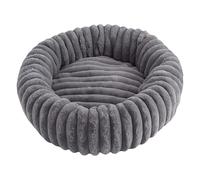 YGMNQAL Plush Round Pet Mat Thickened Winter Warm Cat Bed Universal Bite-Resistant and Non-Slip(Grey)