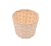 YGMNQAL Pot de Fleur Jardin Fait à la Main, 5 pièces, Patchwork Paille, rotin, Stockage d'herbiers mer, Pots pépinière, Panier en Osier, Organisateur jardinières(L)