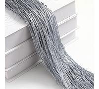 YGMNQAL Rideau Paillette Rideau de Porte à Paillettes 1x2m, Bon marché, Perles, séparateurs de pièce, Frange perlée, Panneau de fenêtre en Tissu Polyester, 1 pièce 100x200cm(Silver)