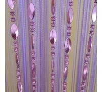 YGMNQAL Rideau Paillette Rideau de Porte perlé à Boutons Lumineux, Rideau de séparation de pièce de Porte à Franges décoratives(Puple)