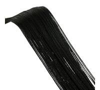 YGMNQAL Rideau Paillette Rideaux à Fil 300x200cm, Ruban d'écran, diviseur de Ficelle, Store for Porte de Salon, Panneau de fenêtre Mural, Rideau à Pampilles(Black,300x200cm)