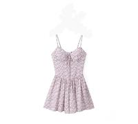 YGMNQAL Robe Fleurie Femme Robe Camisole Florale Style Rural Printemps-été, Sexy, Vacances, décontractée, Mini, for Femmes(S)