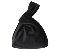 YGMNQAL Sac de poignet Double couche en velours avec nœud, sac for loisirs littéraire et artistique, portefeuille zéro, rangement for promenade