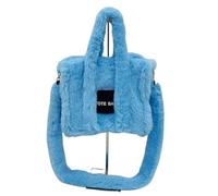 YGMNQAL Sac Fourre Tout Moelleux Sac à main d'hiver en fausse fourrure rose flou for femme, sac à bandoulière carré en peluche moelleuse, fourre-tout élégant for femme(Camel)