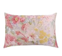 YGMNQAL Taie D Oreiller en Soie Taie d'oreiller en Soie de mûrier des Deux côtés avec Fermeture éclair 16MM Taie d'oreiller imprimée en Couleurs(Color-22,50x70cm)