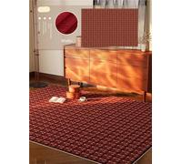 YGMNQAL Vintage Red Living Room Carpet with Retro Ethnic Style Decoration for Home Furnishings(R-10,120x200cm 47x79inch)