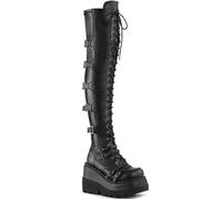 YGMNQAL Wedges Long Boots For Women Autumn Winter Over-the-knee High Platform Heel Gothic Botas Altas(Color40)