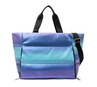 YGMNQAL Winter Large Capacity Shoulder Bag For Women Waterproof Nylon Bags Space Pad Cotton Feather Down With(Color 08)