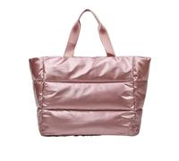 YGMNQAL Winter Large Capacity Shoulder Bag For Women Waterproof Nylon Bags Space Pad Cotton Feather Down With(Orange)