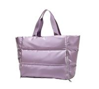 YGMNQAL Winter Large Capacity Shoulder Bag For Women Waterproof Nylon Bags Space Pad Cotton Feather Down With(Red)