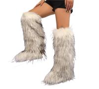 YGMNQAL Women's Over-The-Knee Boots High Winter Snow And Cashmere Leg Warm Non-Slip Soles(A,40)