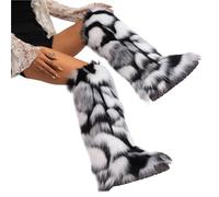 YGMNQAL Women's Over-The-Knee Boots High Winter Snow And Cashmere Leg Warm Non-Slip Soles(K,43)