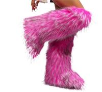 YGMNQAL Women's Over-The-Knee Boots High Winter Snow And Cashmere Leg Warm Non-Slip Soles(M,43)