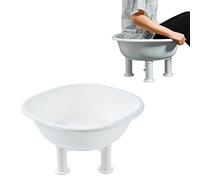 YGMXZL Bains de siège,Grande Capacité Bassin de bain Sitz portable pour traitement des hémorroïdes,soins post-partum,et âgées,Bol plus profond (Blanc)