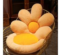 YGMXZL Forme de Fleur Coussin de Chaise Assise,Fleur Coussin de Sol Enfant,Coussin de Siège Oreiller Sol De Fleur pour Chambre,Salon,Bureau (Jaune)