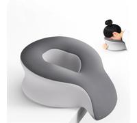 YGMXZL Oreiller de bureau ergonomique en mousse à mémoire de forme pour la sieste et le sommeil, housse lavable, design de soutien de poitrine, compact et portable