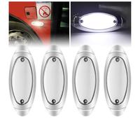 Ygmylandbb Feux de Gabarit Latéraux LED,12V 24V Feux de Gabarit LED Arrière Indicateur Feux de Gabarit Latéraux pour Remorque Camion Caravane Camping Car Van Tracteur Bus etc, Ovale 4Pcs