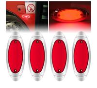 Ygmylandbb Feux de Gabarit Latéraux LED,12V 24V Feux de Gabarit LED Arrière Indicateur Feux de Gabarit Latéraux pour Remorque Camion Caravane Camping Car Van Tracteur Bus etc, Ovale 4Pcs