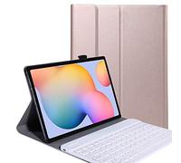 YGoal Clavier Coque pour Lenovo Tab M10 3rd Gen, [QWERTY Anglais] Slim Série PU Cuir Housse Étui avec Détachable sans Fil Clavier pour Lenovo Tab M10 Gen 3 10.1 2022, Rose Or