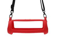 YGoal Coque en Silicone pour JBL Flip 5 - [bandoulière] légère et résistante aux Rayures et aux Chutes - Coque de Protection en Silicone Souple pour JBL Flip 5 - Rouge