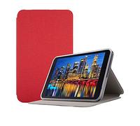 YGoal Coque pour HAOQIN H8, Multi Angles Slim Folio Protection avec PU et TPU de Retour Etui Housse pour HAOQIN H8 / HAOQIN H8 Pro 8 Pouce, Rouge