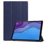 YGoal Coque pour Lenovo Tab M10 HD 2nd Gen, Folio Housse avec PC Back Case et Multi Angles Etui Housse de Protection pour Lenovo Tab M10 HD 2 TB-X306X, Bleu