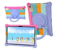 YGoal Silicone Étui pour Blackview Tab 12 Pro - Robuste Support Rotatif à 360 Housse de Protection Contre Les épreuves de Choc Case Cover pour Blackview Tab 12, MRose
