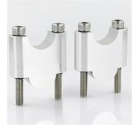 YGOHFKKX Riser Guidon Moto pour Ducati pour Monster S2R S4R pour Hypermotard 796 821 939 939SP 1100 28mm 1 1/8" Poignée Fat Bar Mount Riser Guidon Risers Aluminium(Silver Riser 40mm)